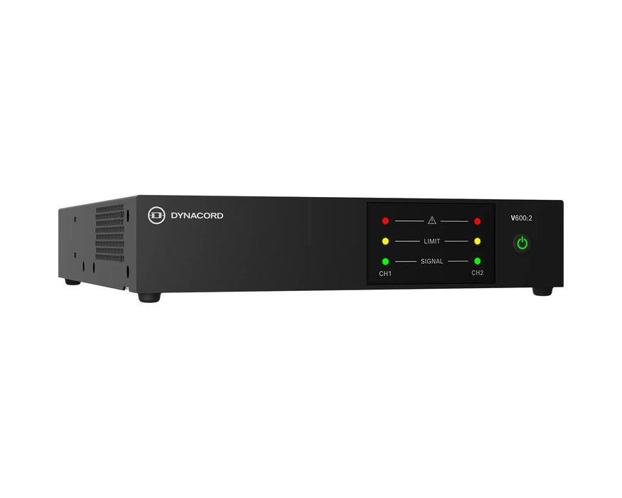 Dynacord V600:2 2-Channel 600W Power Amplifier 4Ω / 8Ω / 100V