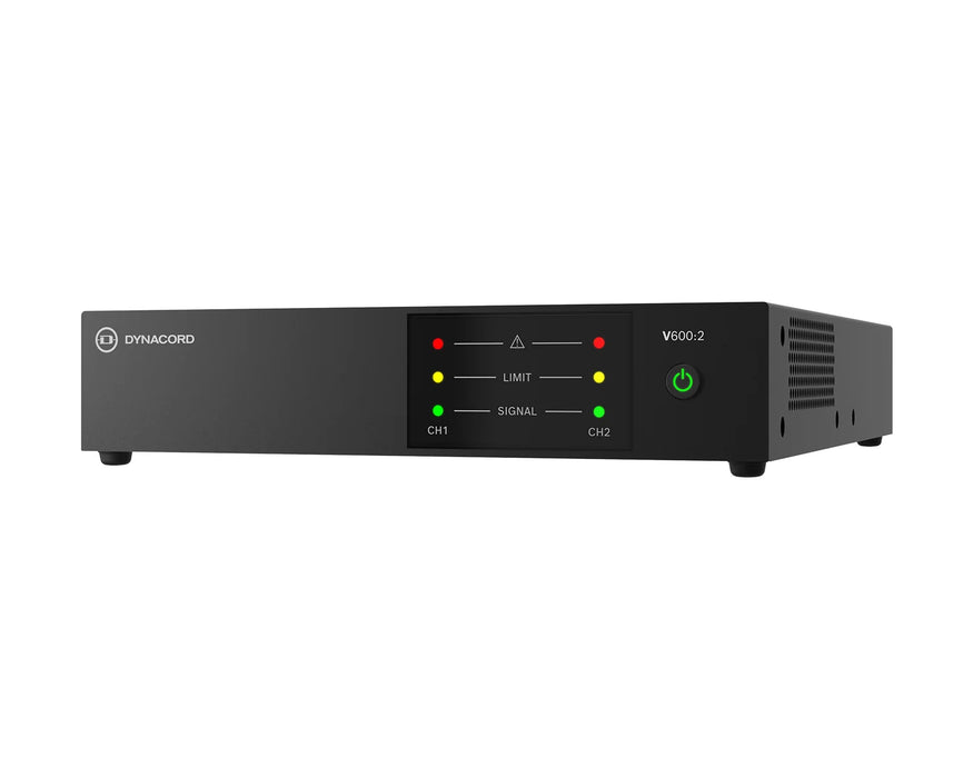 Dynacord V600:2 2-Channel 600W Power Amplifier 4Ω / 8Ω / 100V