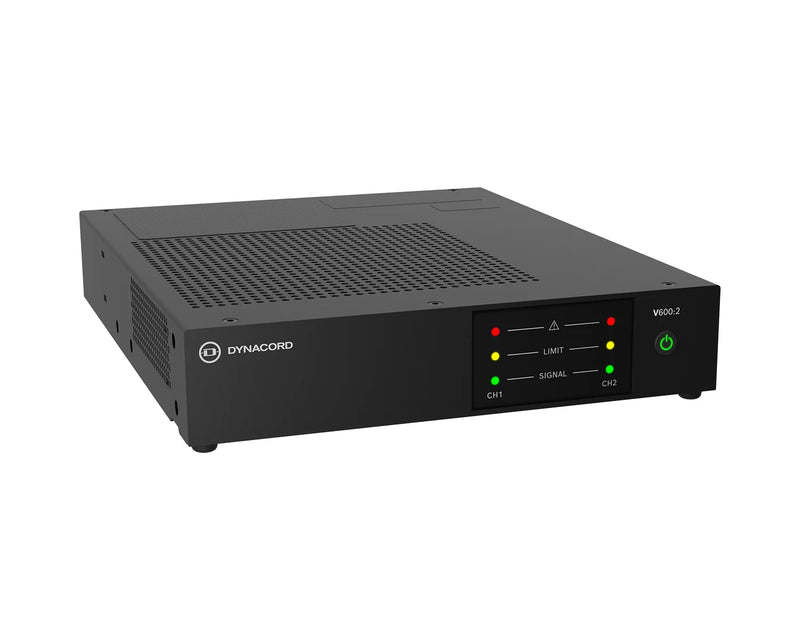 Dynacord V600:2 2-Channel 600W Power Amplifier 4Ω / 8Ω / 100V
