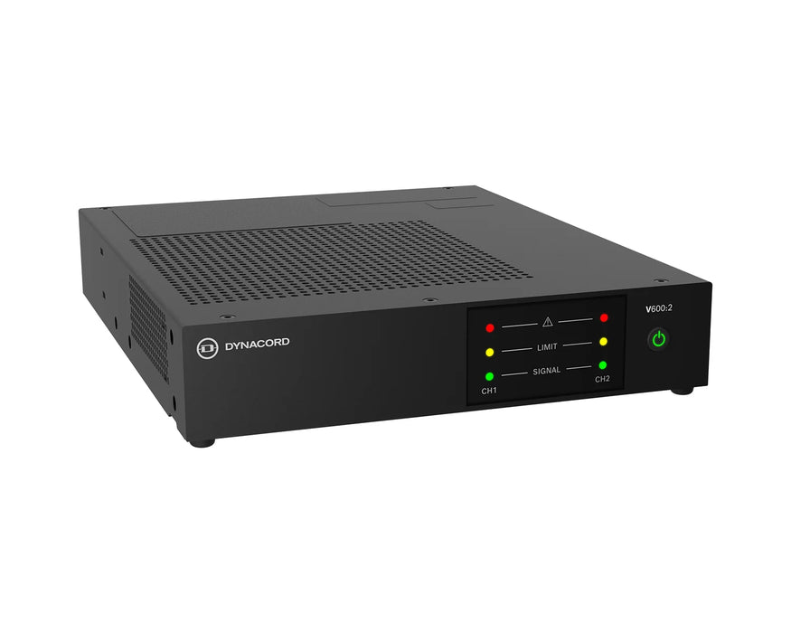 Dynacord V600:2 2-Channel 600W Power Amplifier 4Ω / 8Ω / 100V