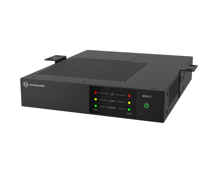 Dynacord V600:2 2-Channel 600W Power Amplifier 4Ω / 8Ω / 100V