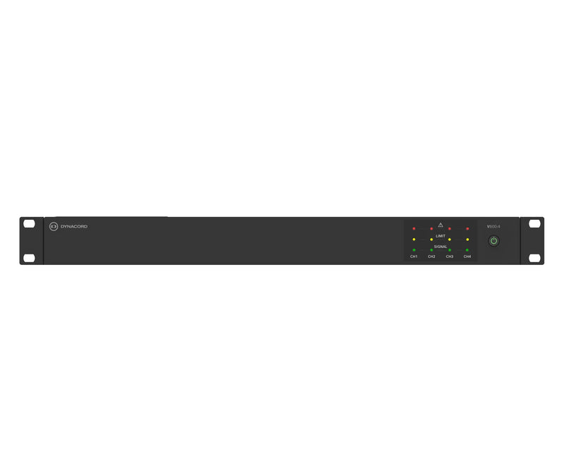 Dynacord V600:4 4-Channel 600W Power Amplifier 4Ω / 8Ω / 100V