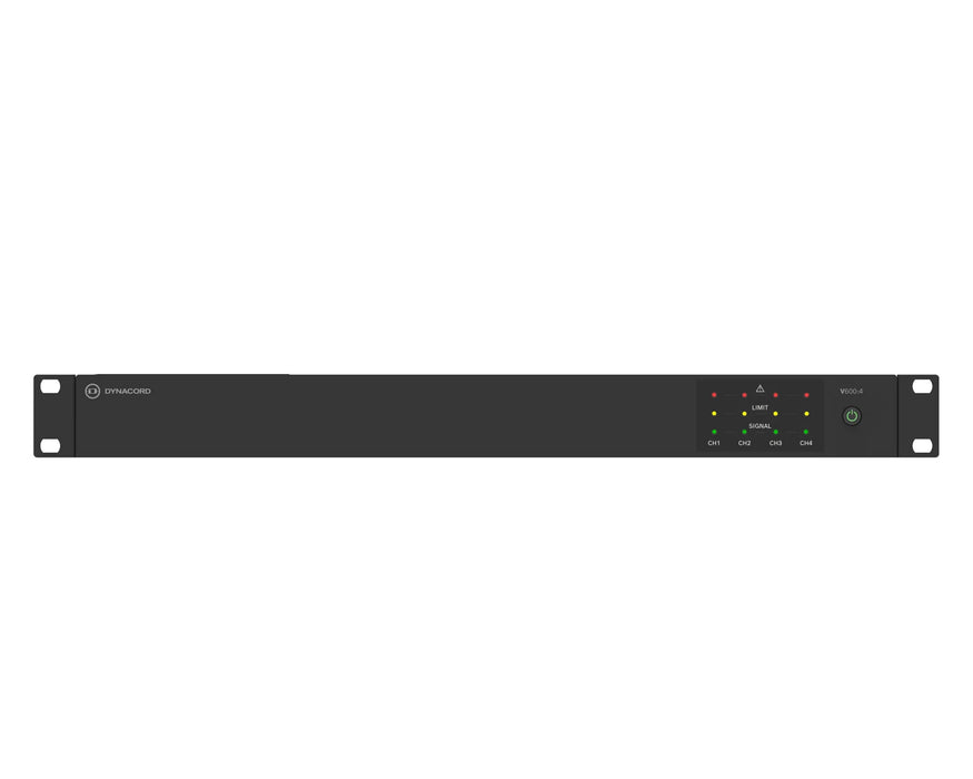 Dynacord V600:4 4-Channel 600W Power Amplifier 4Ω / 8Ω / 100V