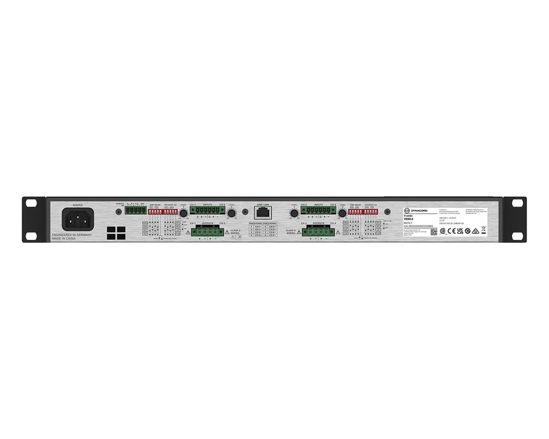 Dynacord V600:4 4-Channel 600W Power Amplifier 4Ω / 8Ω / 100V