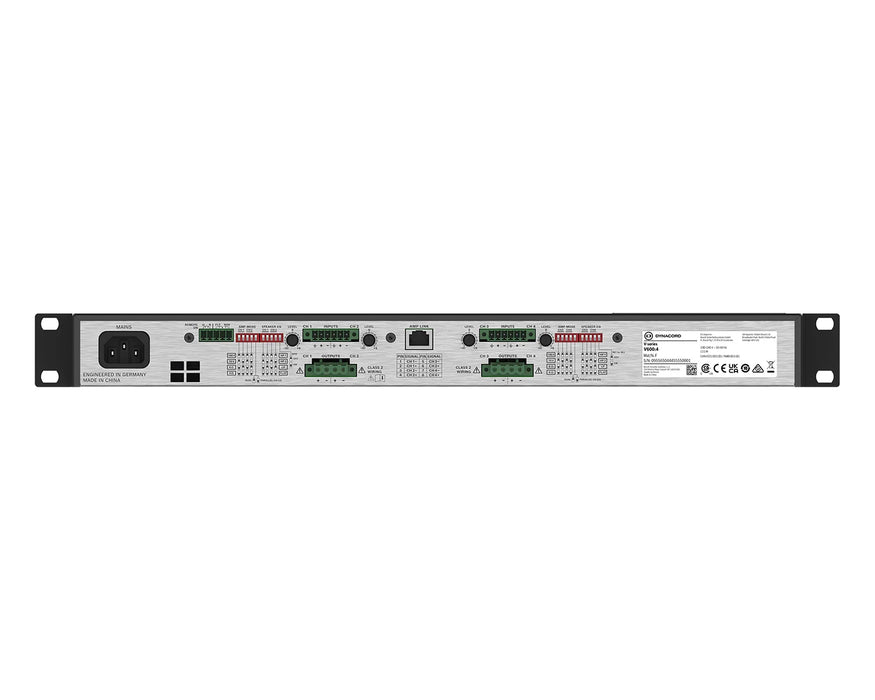 Dynacord V600:4 4-Channel 600W Power Amplifier 4Ω / 8Ω / 100V