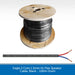 Eagle 2 Core 1.5mm Hi-Flex Speaker Cable, Black - 100m Drum