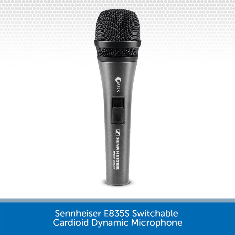 Sennheiser E835S Switchable Cardioid Dynamic MicrophoneSennheiser E835S Switchable Cardioid Dynamic Microphone