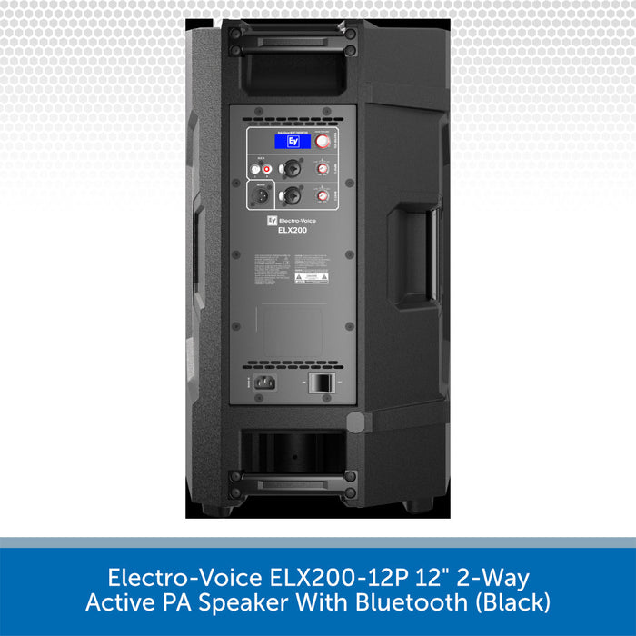 Electro-Voice ELX200-12P 12" 2-Way Active PA Speaker with Bluetooth on a white background