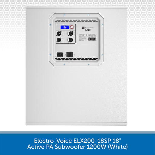 Electro-Voice ELX200-18SP 18” Active PA Subwoofer 1200W (White) on a white background