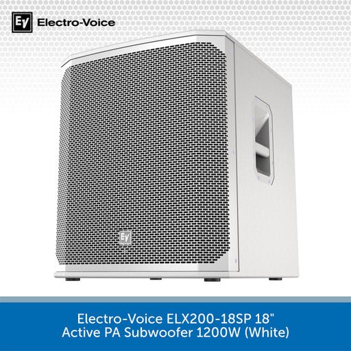 Electro-Voice ELX200-18SP 18” Active PA Subwoofer 1200W (White) on a white background