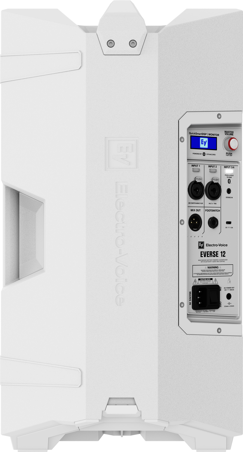 Electro-Voice EVERSE 12 12" Battery-Powered Weatherized Loudspeaker with Bluetooth (Black or White)