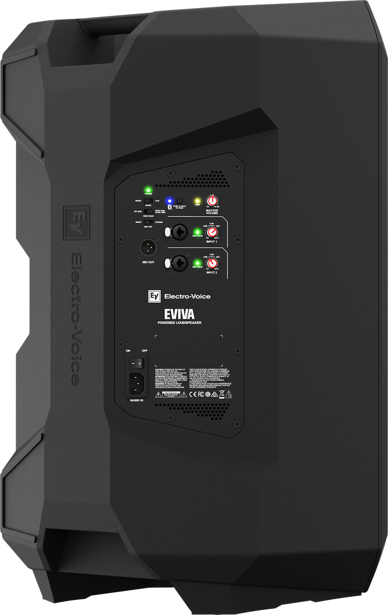 Electro-Voice EVIVA 15P 15" 2-Way Active PA Speaker With Bluetooth (Black)