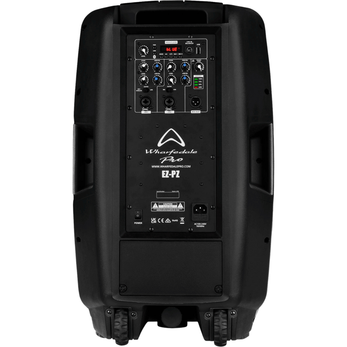 Wharfedale Pro EZ-PZ 100W Portable Battery Powered PA Speaker With 2 Wireless Mics & Tour Bag