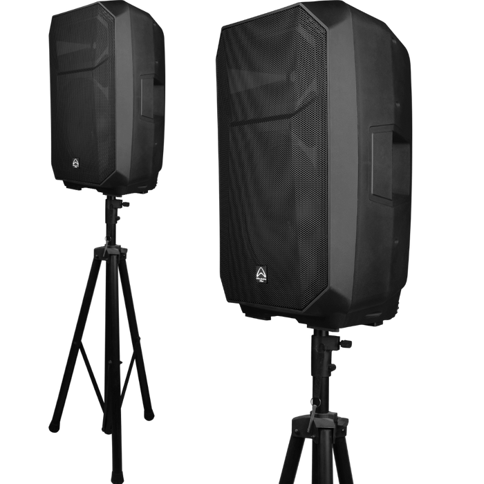 Wharfedale Pro EZ-PZ 100W Portable Battery Powered PA Speaker With 2 Wireless Mics & Tour Bag