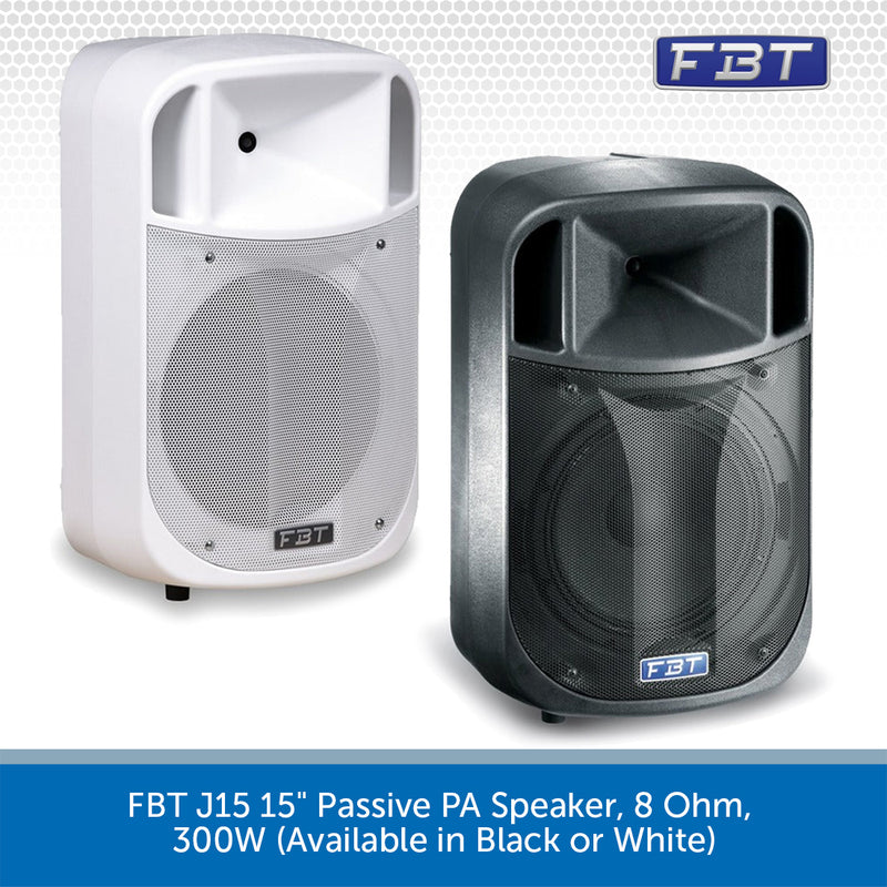 FBT J15 15" Passive PA Speaker, 8 Ohm, 300W