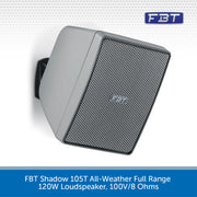 FBT Shadow 105T All-Weather Full Range 120W Loudspeaker, 100V/8 Ohms