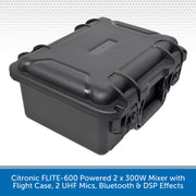 Citronic FLITE-600 Powered 2 x 300W Mixer