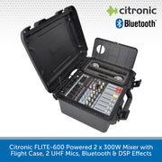 Citronic FLITE-600 Powered 2 x 300W Mixer