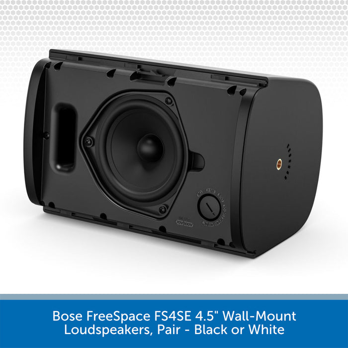 Bose FreeSpace FS4SE 4.5" Wall-Mount Loudspeakers on a white background