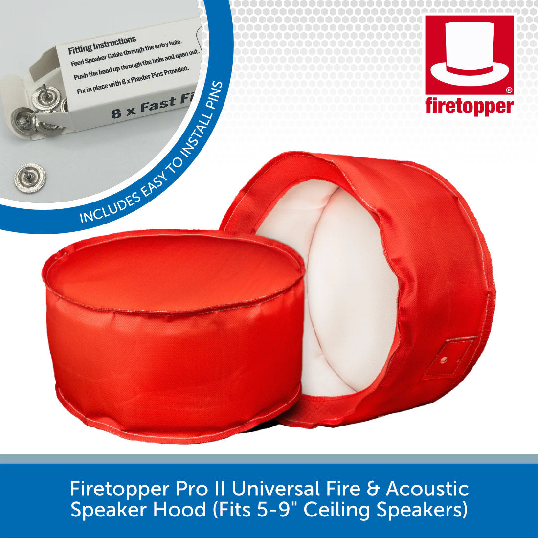 Firetopper Pro II Universal Fire & Acoustic Speaker Hood | Audio Volt