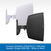A single wall-mounted speaker shown from the side against a light gray patterned background, with a blue text banner at the bottom reading 'Forestar SONORA-6TB/6TN 6.5" IP66 Wall Speaker (Single) 100V/8Ω - White or Black.