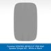 A single rectangular gray speaker grille with rounded corners, shown on a white background with a blue text banner at the bottom reading 'Foronestar SONORA-6B/6N 6.5" IP66 Wall Speaker (Single) 8Ω - White or Black'.