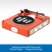 Gadhause Brad MKII Bluetooth Record Player in tangerine orange on a white background