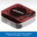 Gadhause Cosmo Solar Edition Portable Bluetooth Turntable in Venus Red on a white background