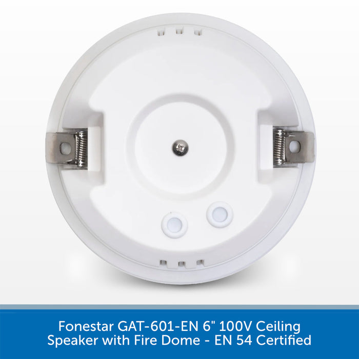 Fonestar GAT-601-EN 6" 100V Ceiling Speaker with Fire Dome - EN 54 Certified