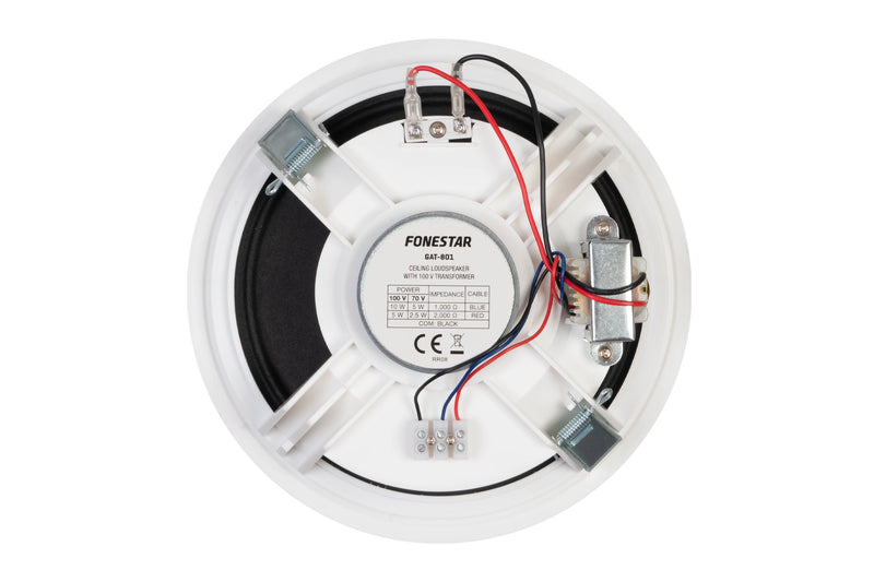 Fonestar GAT-801 8" 10W 100V Ceiling Speaker, White