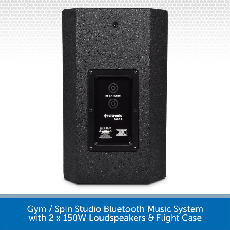 Gym / Spin Studio Bluetooth Music System Cuba 8 Back