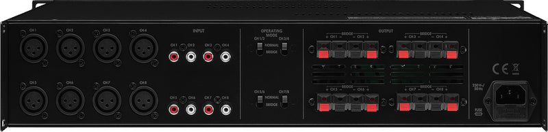 Monacor STA-850D 8-Channel Digital Power Amplifier (8 x 50W) 4-8 Ohms