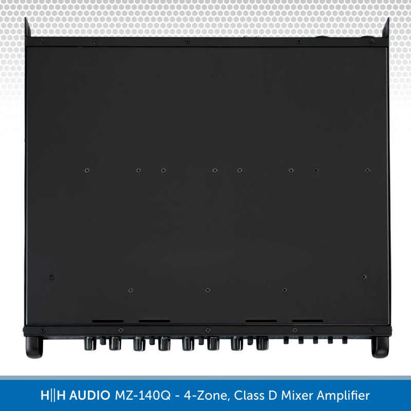 HH AUDIO MZ-140Q - 4-Zone, Class D Mixer Amplifier