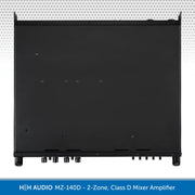 HH Audio MZ-140D 2-Zone Class D Mixer Amplifier, 2 x 140W, 100V Line/4 Ohm