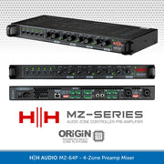 HH Audio MZ-64P 4-Zone Preamp Mixer 
