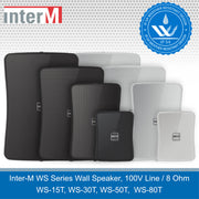 Inter-M WS Series Compact Wall Mount Speakers for Background & Foreground Music, IP54 Rated