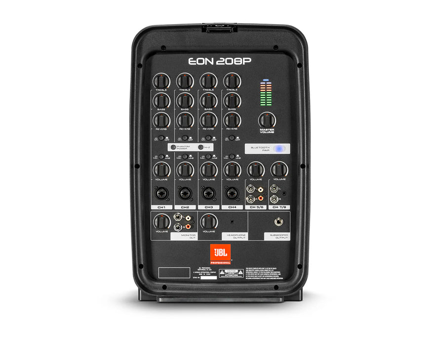 JBL EON208P 8" Portable PA System with 8-Channel Bluetooth Mixer & AKG Mic