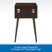 Crosley Jasper Bluetooth Turntable with Detachable LegsCrosley Jasper Bluetooth Turntable with Detachable Legs