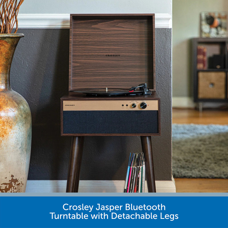 Crosley Jasper Bluetooth Turntable with Detachable LegsCrosley Jasper Bluetooth Turntable with Detachable Legs