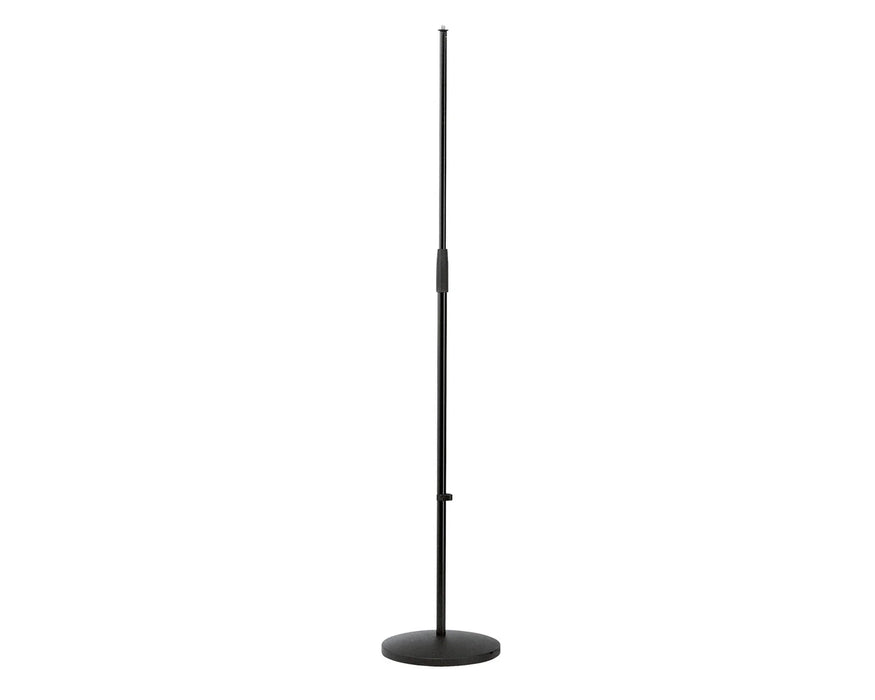 K&M 260/1 Heavy-Duty Round Base Microphone Stand - Black