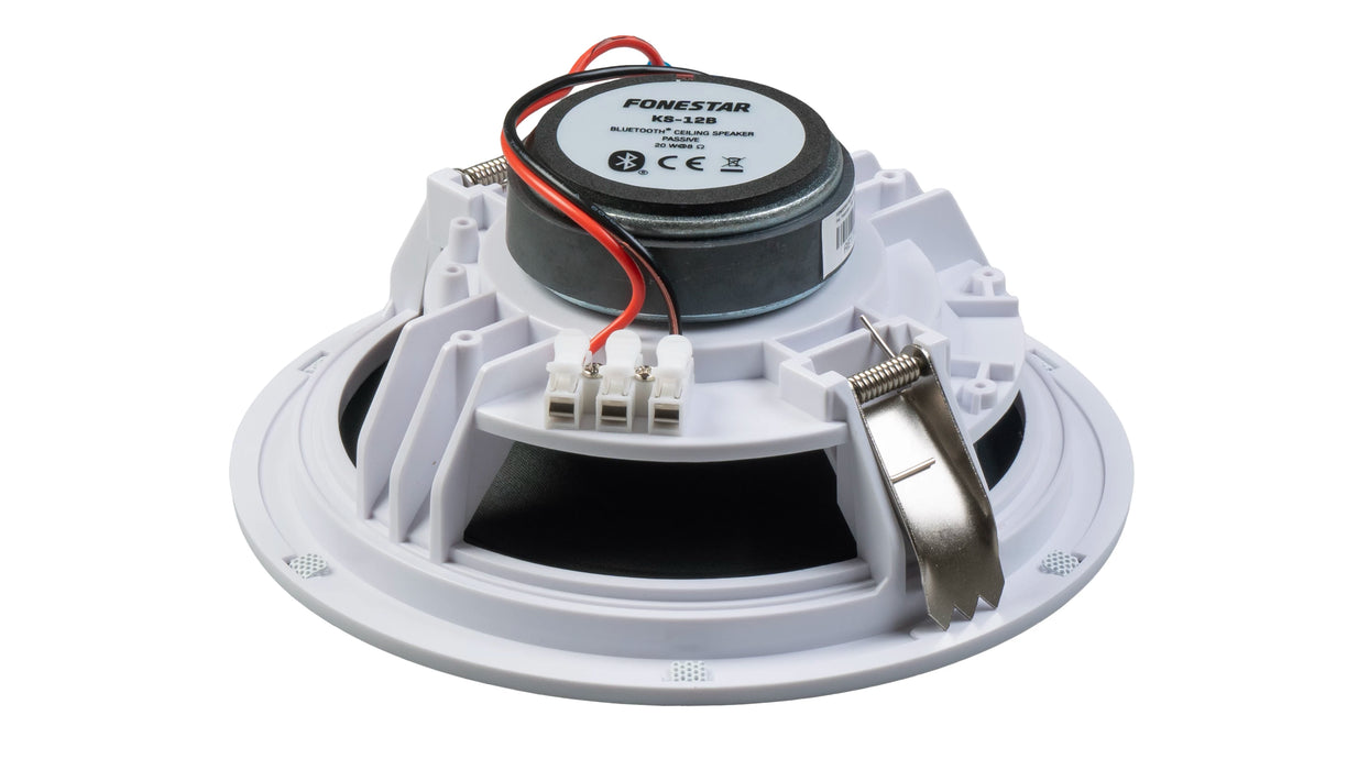 Fonestar KS-12B Pair of 6" Bluetooth Ceiling Speakers with Remote Control