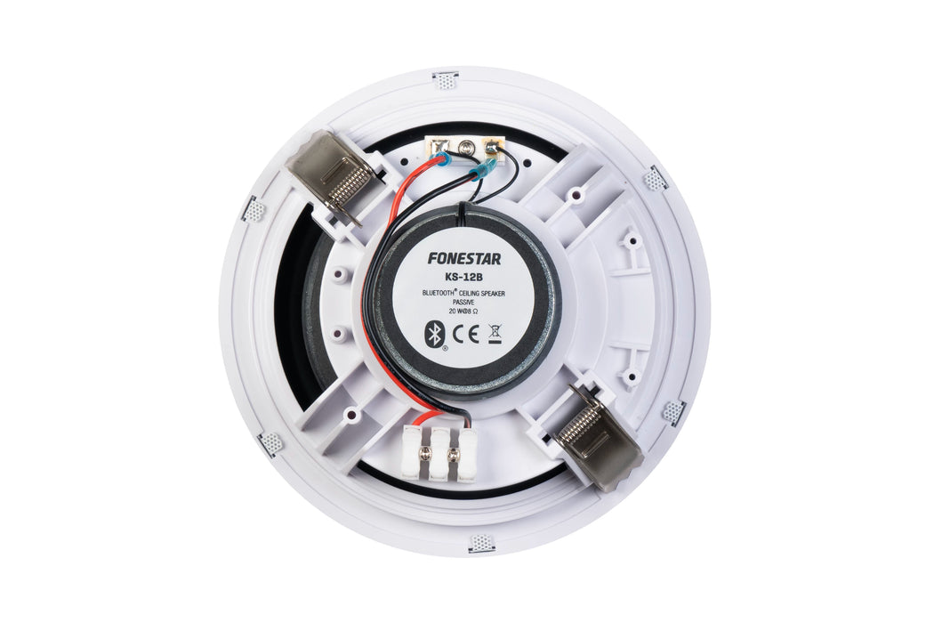 Fonestar KS-12B Pair of 6" Bluetooth Ceiling Speakers with Remote Control