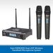Kam KWM1920 Dual UHF Wireless Handheld Microphone System on a white background