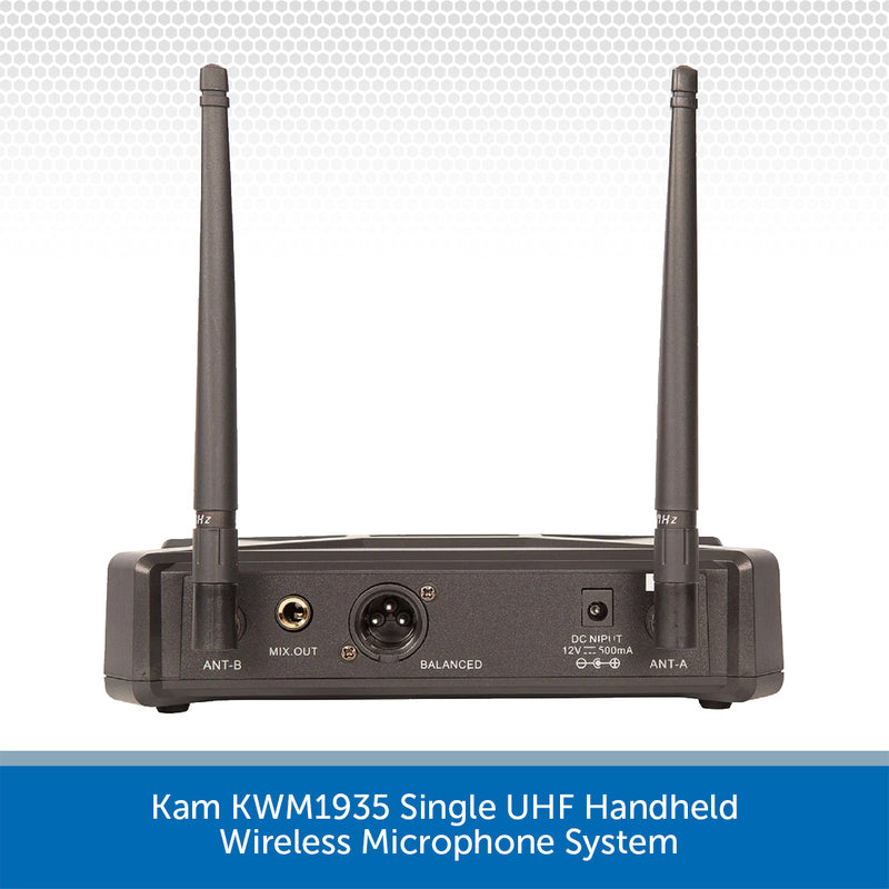 Kam KWM1935 Single UHF Handheld Wireless Microphone System