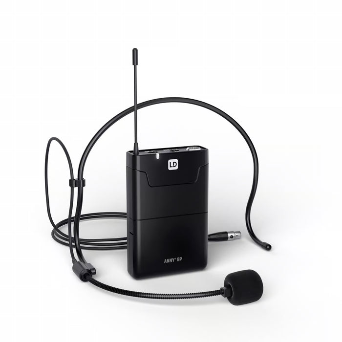 LD Systems ANNY 12 BPH2 Portable Battery PA Speaker - 2 x Wireless Bodypacks & Headset Microphones