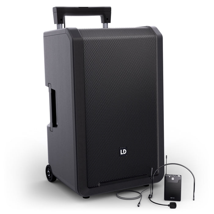 LD Systems ANNY 12 BPH Portable Battery PA Speaker - 1 x Wireless Bodypack & Headset Microphone