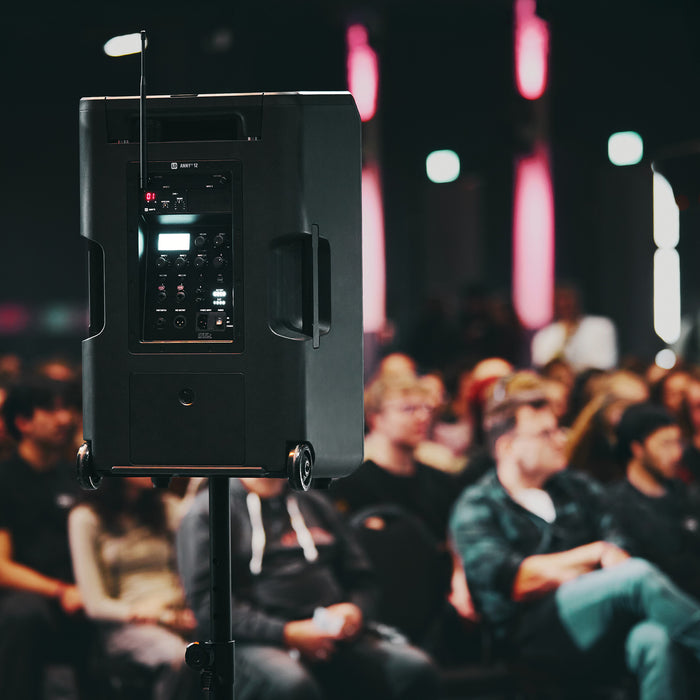 LD Systems ANNY 12 BPH Portable Battery PA Speaker - 1 x Wireless Bodypack & Headset Microphone