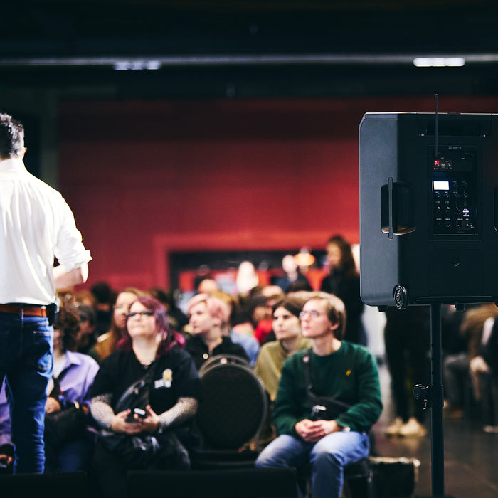 LD Systems ANNY 12 BPH Portable Battery PA Speaker - 1 x Wireless Bodypack & Headset Microphone