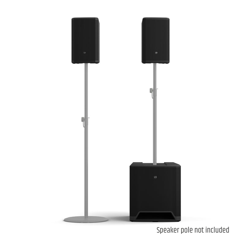 LD Systems DAVE 15 G4X Compact 2.1 Active PA System with Bluetooth - Black