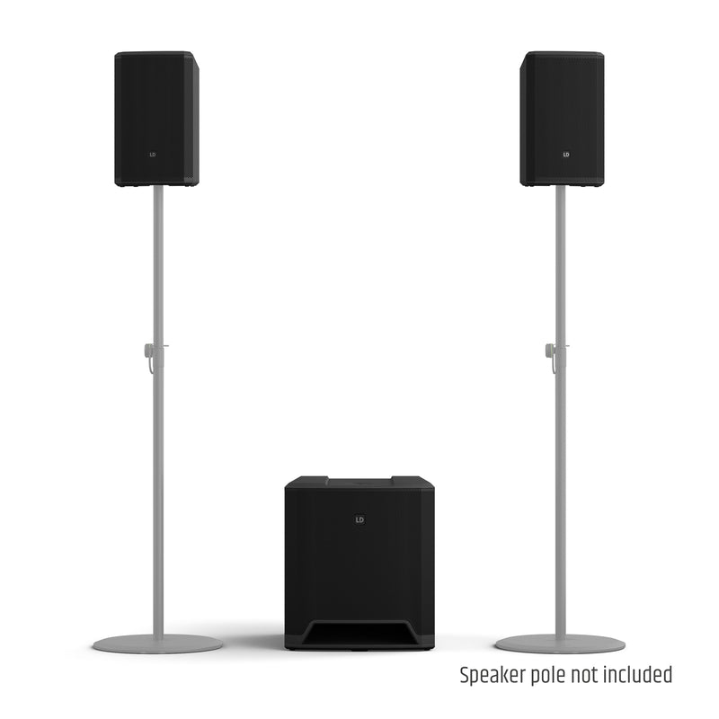 LD Systems DAVE 15 G4X Compact 2.1 Active PA System with Bluetooth - Black